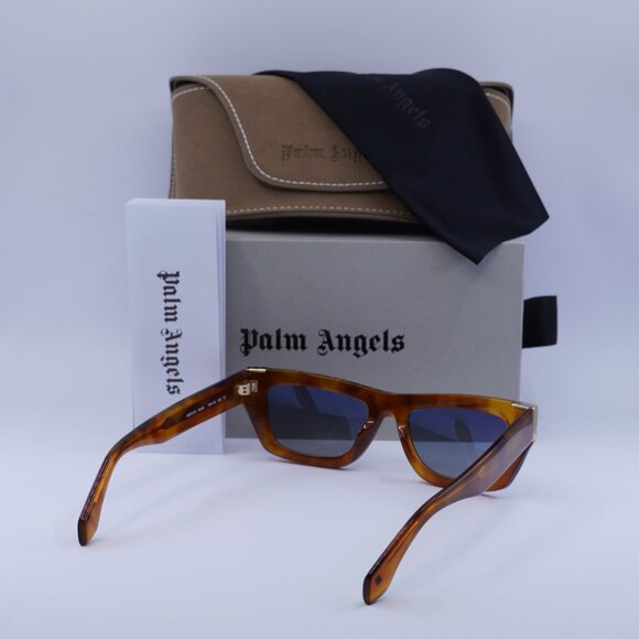 Palm Angels PERI10K MALIBU 6E49 Cat Eye Sunglasses - Havana/Blue - Picture 8 of 8